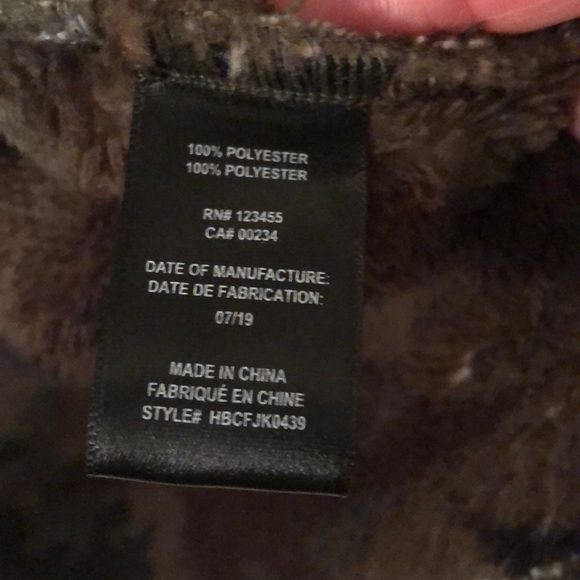 Design Lab Woobie Teddy Fleece Cardigan - Picture 6 of 9